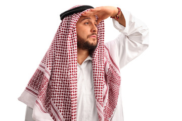 Young Arab looking in the distance