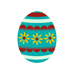 Colorful easter egg icon 