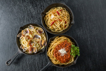 一般的なスパゲッティ３種　 General spaghetti three kinds