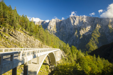 the road to Mangart, Julian Alps, Slovenia