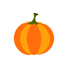 Pumpkin icon flat