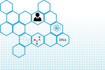 Composite image of dna