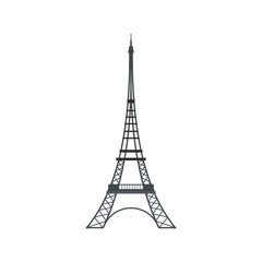 Fototapeta na wymiar Eiffel Tower icon, flat style 