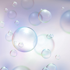 Abstract background with bubbles