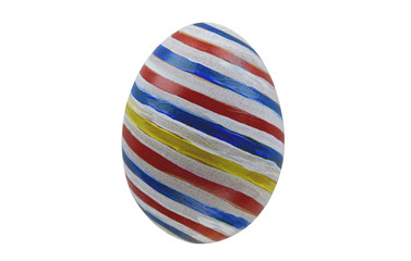 Easter eggs isolated on white background with clipping path for design happy easter day
