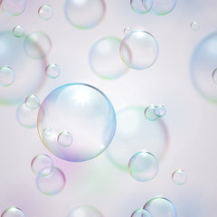 Seamless background with bubbles