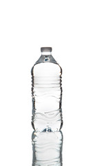 Bottle of water isolated on a white background