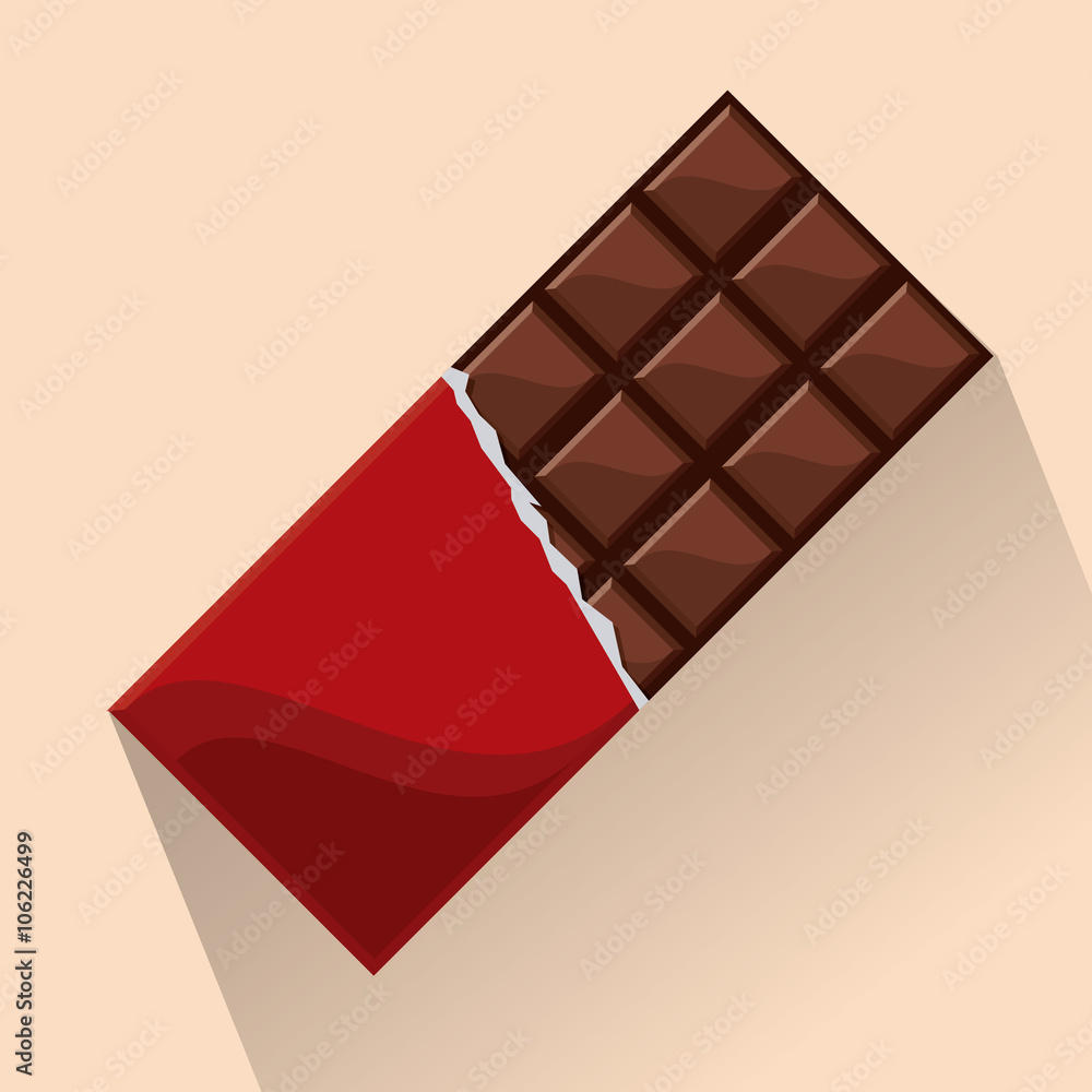 Poster chocolate vector design