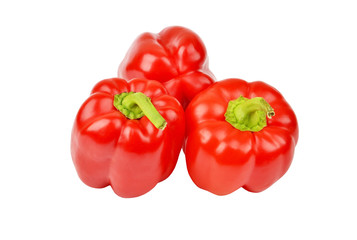 Red pepper on white