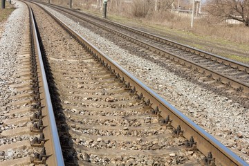 view on the railway track
