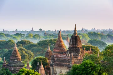 Foto op Aluminium Bagan Myanmar Ancient Pagodas © SeanPavonePhoto