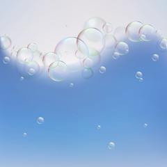 Abstract background with bubbles