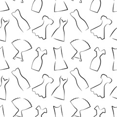 dress sell pattern seamless