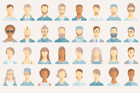 Set of avatar icons