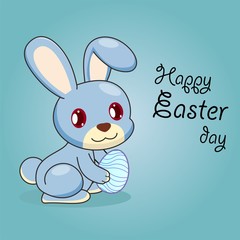 Blue Rabbit Easter
