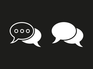 Chatting - vector icon.