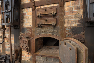 Fototapeta na wymiar Ofen zur Dampferzeugung im Kraftwerk