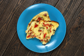 omelet with peppers