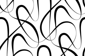 Vector floral background of drawn lines