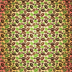 Background with coffe beans. Illustration 10 version