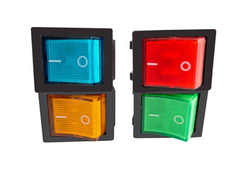 Switch on white background