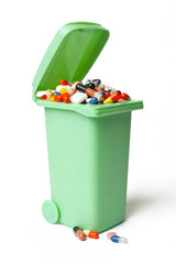 Garbage Can Full of Pills