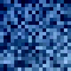 Blue square mosaic background