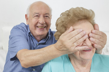 happy elderly couple