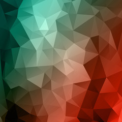 Abstract green and red background of the triangles.1:1