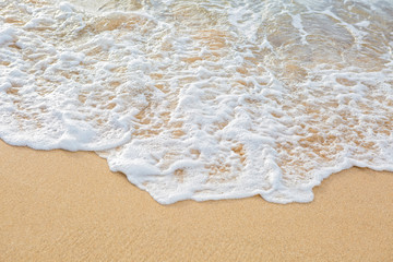 Fototapeta na wymiar Beach Foam on Sand