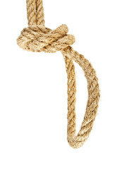 Rope isolated on white background