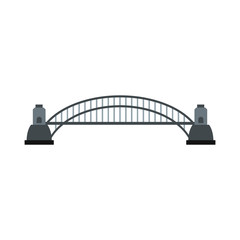 Sydney Harbour Bridge icon, flat style