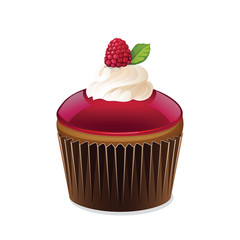 Cupcake icon isolated on a white background.