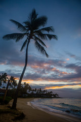 Fototapeta premium Early morning sunrise on Poipu Beach