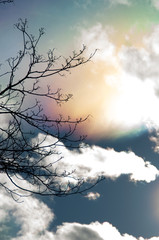 blurring Sunlight in clouds