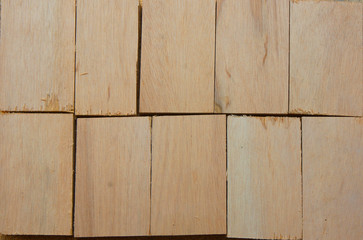 Background of small pieces of wooden boards