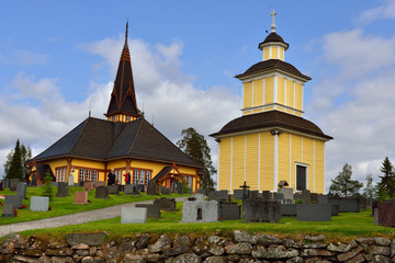 On high hill in Perho there is ancient roadside church (Puuristikirkko). This is Evangelical...
