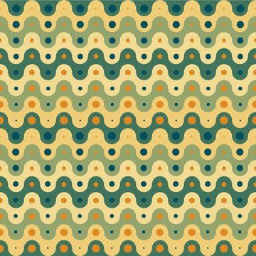 Vintage Waves Pattern