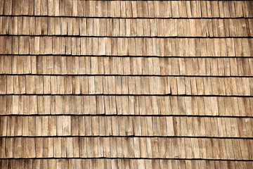 Wooden old roof pattern view