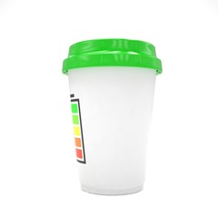 Coffee to go on white