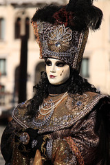 Venice carnival costume and mask.