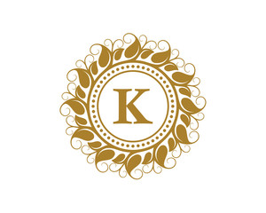 K Crest Beauty Leaf Logo