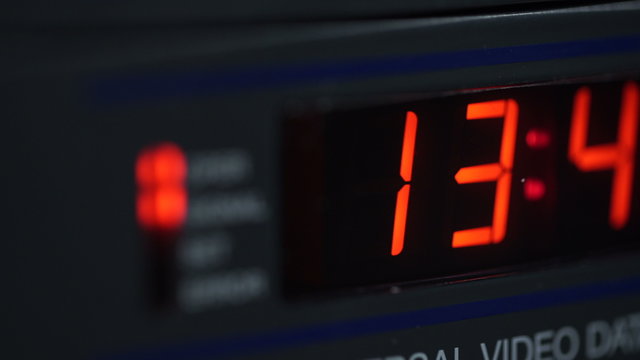 Lights of Buttons of Synchro Clock of Console Broadcasting TV 