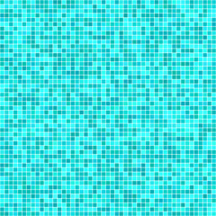 Cyan pixel mosaic background