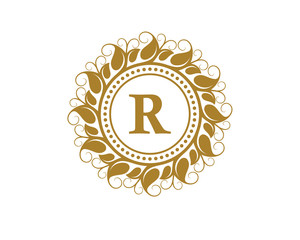 R Crest Beauty Leaf Logo