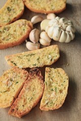 Bread garlic with butter