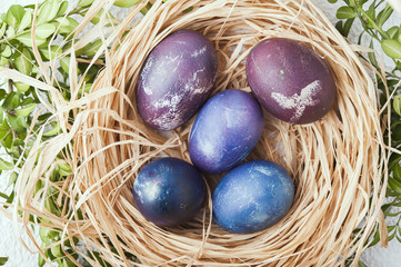 Easter - eggs in a nest 