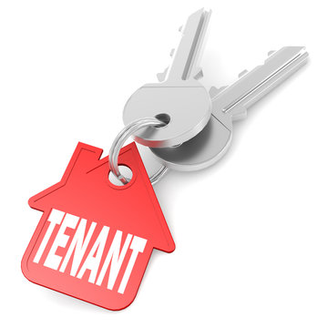 Keychain with tenant word image