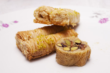A diverse sample of sweet and delightful baklava 