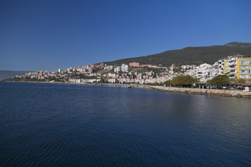 Naklejka na ściany i meble Gemlik town in Bursa Province by the Sea of Marmara, Turkey